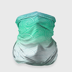 Бандана-труба Абстрактная волна градиентный паттерн, цвет: 3D-принт