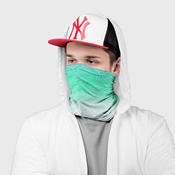 Бандана-труба Абстрактная волна градиентный паттерн, цвет: 3D-принт — фото 2