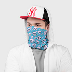 Бандана-труба Весёлый череп с короной, цвет: 3D-принт — фото 2