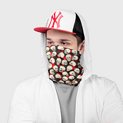 Бандана-труба Улыбающийся череп, цвет: 3D-принт — фото 2