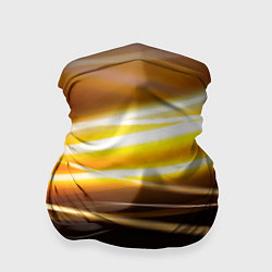 Бандана-труба Желтые неоновые полосы, цвет: 3D-принт