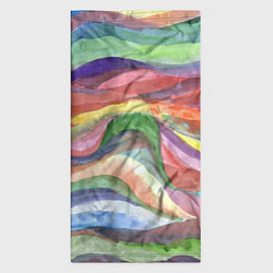 Бандана-труба Красочные волны акварель, цвет: 3D-принт — фото 2