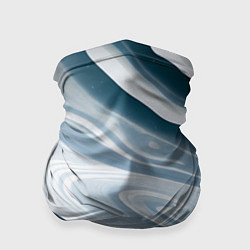 Бандана-труба Сине-белые разводы краски, цвет: 3D-принт