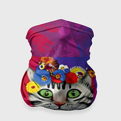 Бандана-труба Кошка Фриды Кало из нейросети, цвет: 3D-принт
