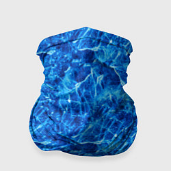 Бандана-труба Синий лёд - текстура, цвет: 3D-принт