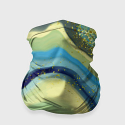 Бандана-труба Сине-зеленый агат, цвет: 3D-принт