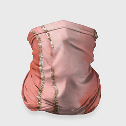 Бандана-труба Розовое золото акварель, цвет: 3D-принт