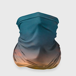Бандана-труба Горная река на фоне заката, цвет: 3D-принт