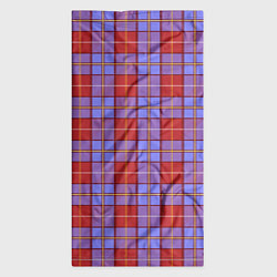Бандана-труба Ткань Шотландка красно-синяя, цвет: 3D-принт — фото 2