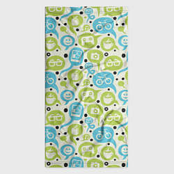 Бандана-труба Геймпад, велосипед и смайл в пузыре, цвет: 3D-принт — фото 2