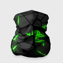 Бандана-труба Razer green neon, цвет: 3D-принт