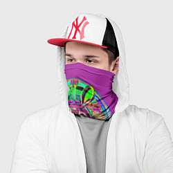 Бандана-труба Кролик Неон, цвет: 3D-принт — фото 2