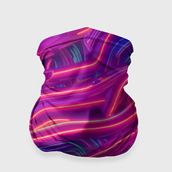 Бандана-труба Neon waves, цвет: 3D-принт