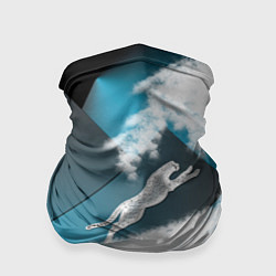 Бандана-труба Гепард снежный, цвет: 3D-принт