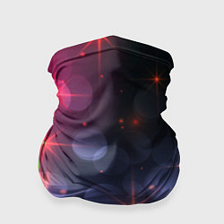 Бандана-труба Поп арт неоновые звезды космического неба, цвет: 3D-принт