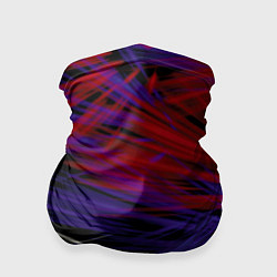 Бандана-труба Белые и красные лучи, цвет: 3D-принт