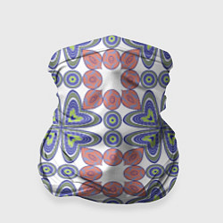 Бандана-труба Мозаика, абстрактные сердечки, цвет: 3D-принт