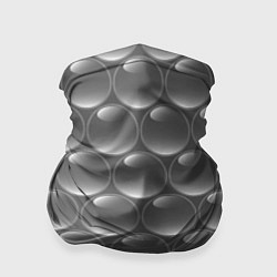 Бандана-труба Абстрактное множество серых металлических шаров, цвет: 3D-принт