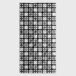 Бандана-труба Черно-белый геометрический мелкий узор, цвет: 3D-принт — фото 2