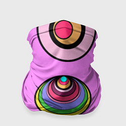 Бандана-труба Разноцветные круги, цвет: 3D-принт