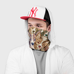 Бандана-труба Паттерн с корги, цвет: 3D-принт — фото 2