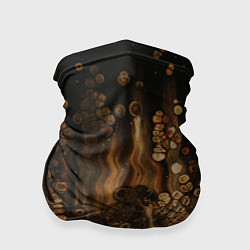 Бандана-труба Тёмные камни и тёмные краски в воде, цвет: 3D-принт