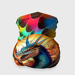 Бандана-труба Japanese dragon - tattoo - irezumi, цвет: 3D-принт