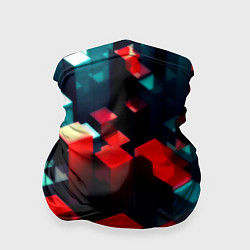 Бандана-труба Digital abstract cube, цвет: 3D-принт