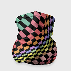 Бандана-труба Colorful avant-garde chess pattern - fashion, цвет: 3D-принт