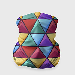 Бандана-труба Геометрический красочный паттерн, цвет: 3D-принт