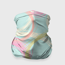 Бандана-труба Текстура из светлых колец, цвет: 3D-принт