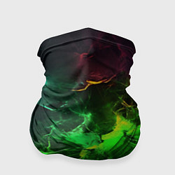 Бандана-труба Зеленое свечение, цвет: 3D-принт