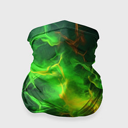 Бандана-труба Зеленое свечение молния, цвет: 3D-принт