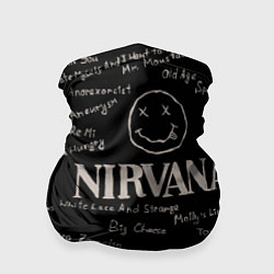 Бандана-труба Nirvana pattern, цвет: 3D-принт
