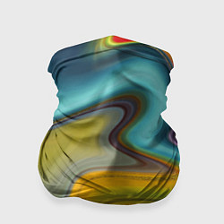 Бандана-труба Волны цвета, цвет: 3D-принт