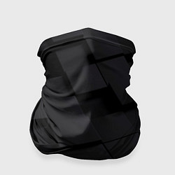 Бандана-труба Чёрные геометрические блоки, цвет: 3D-принт