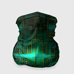 Бандана-труба Тёмно-зелёная электросхема, цвет: 3D-принт