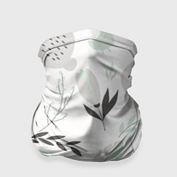 Бандана-труба Зайцы и растения паттерн, цвет: 3D-принт