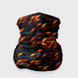 Бандана-труба Black orange texture, цвет: 3D-принт