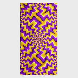 Бандана-труба Желто-фиолетовая иллюзия вращения, цвет: 3D-принт — фото 2