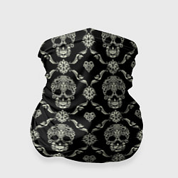 Бандана-труба Узор с черепами Pattern with skulls, цвет: 3D-принт