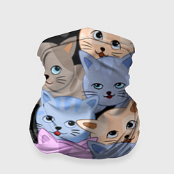 Бандана-труба Cats party, цвет: 3D-принт
