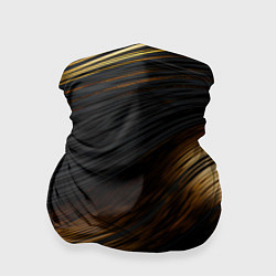Бандана-труба Black gold waves, цвет: 3D-принт