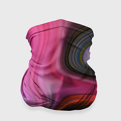 Бандана-труба Pink wave, цвет: 3D-принт