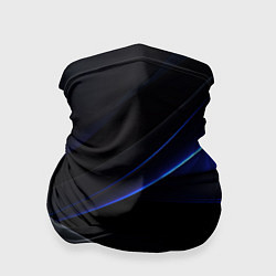 Бандана-труба Black blue background, цвет: 3D-принт