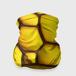 Бандана-труба Желтые объемные плиты, цвет: 3D-принт
