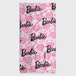 Бандана-труба Логотип Барби и розовое кружево, цвет: 3D-принт — фото 2