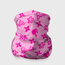 Бандана-труба Барби паттерн розовый, цвет: 3D-принт