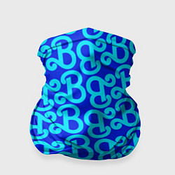 Бандана Логотип Барби - синий паттерн