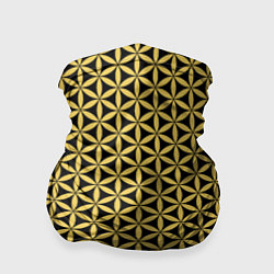Бандана-труба Цветок Жизни - Золото, цвет: 3D-принт